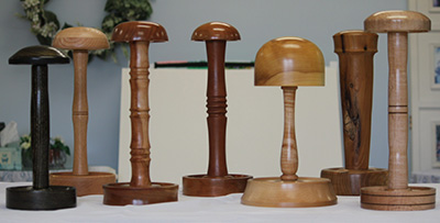 Wooden Wig Stands For Cancer Patients 